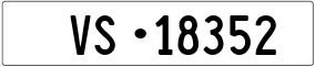 Trailer License Plate